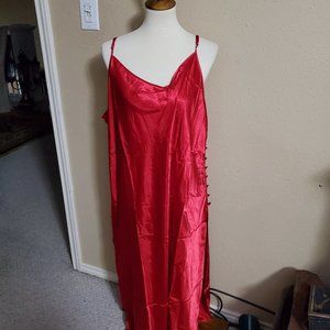 Silky Red Night Gown by Stephanie Seymore